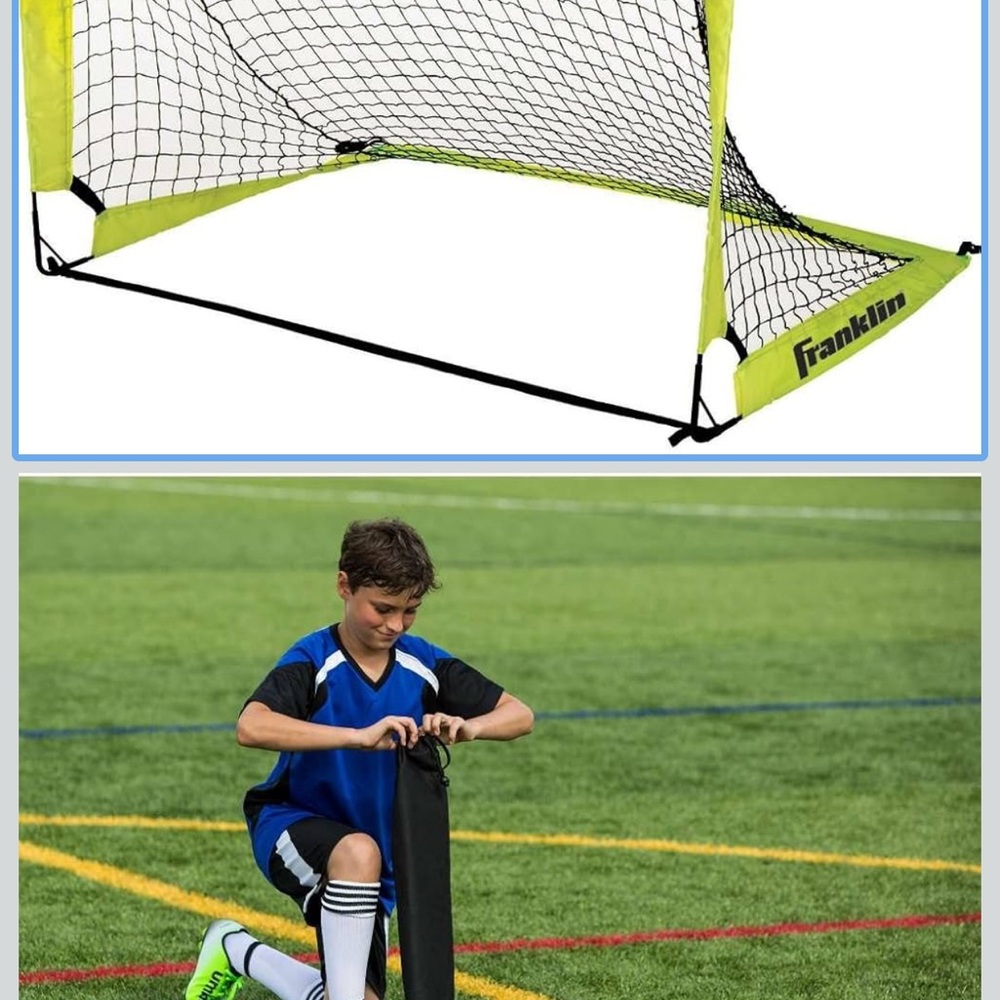 Franklin Fiberglass Soccer Goal 4FT x 3Ft. New